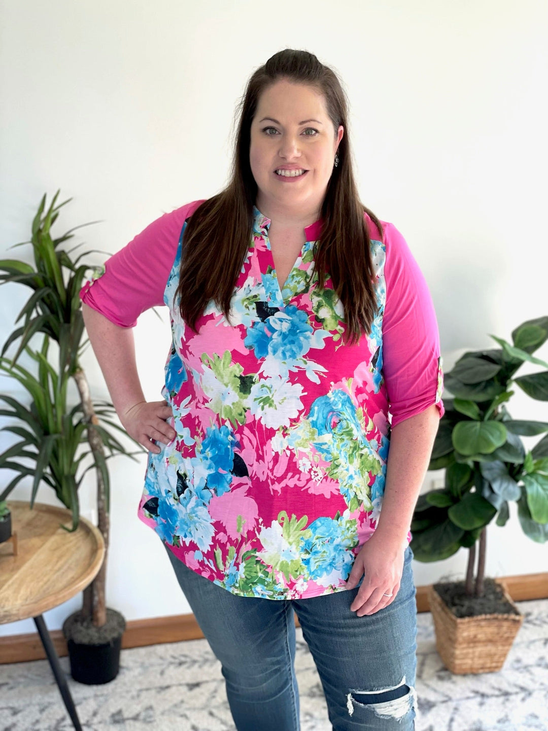 Wild About Floral Top-Honey Me-Inspired by Justeen-Women's Clothing Boutique in Chicago, Illinois