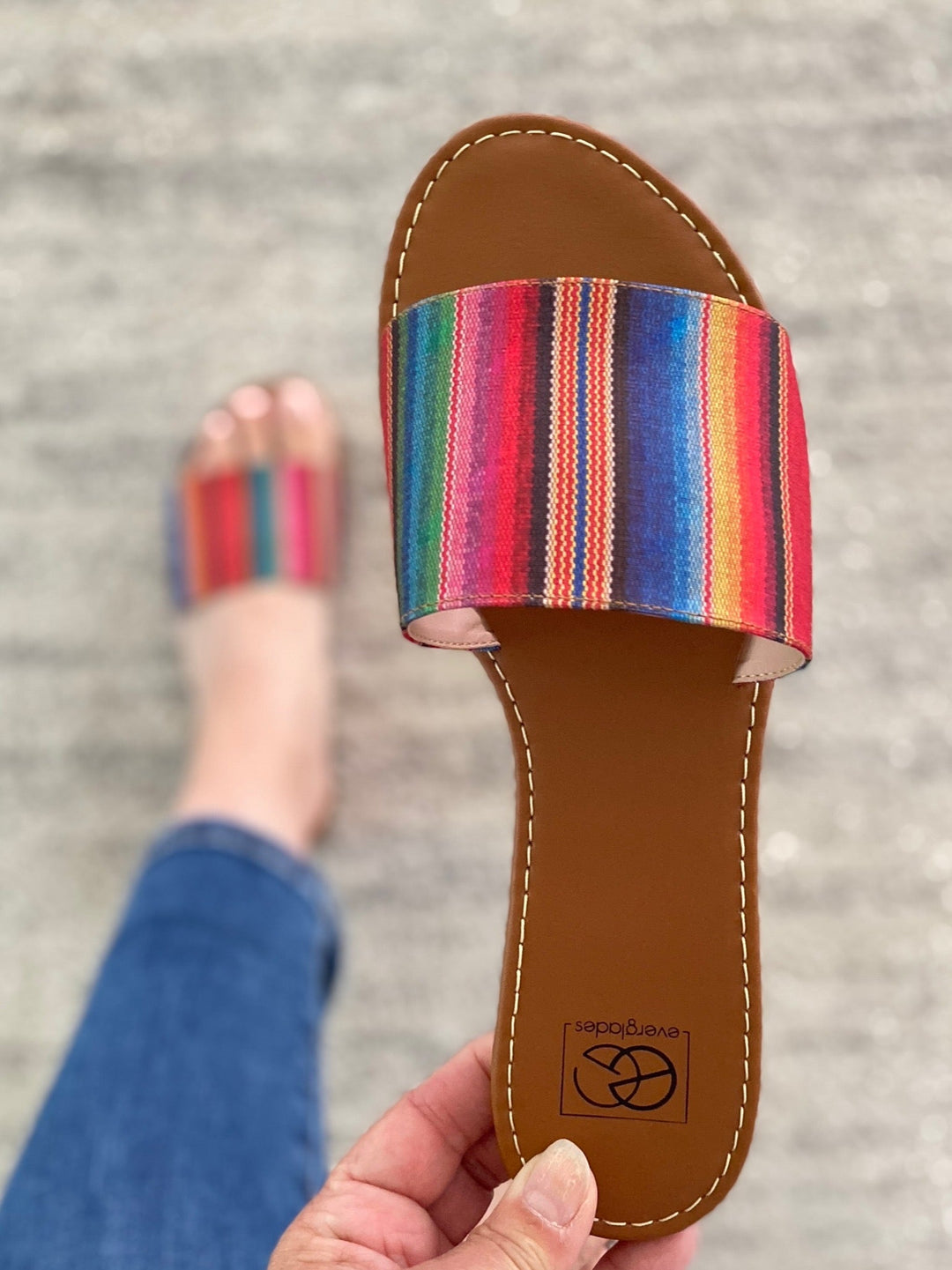 Ritzy Sandals in Serape-Miami Shoes-Inspired by Justeen-Women's Clothing Boutique