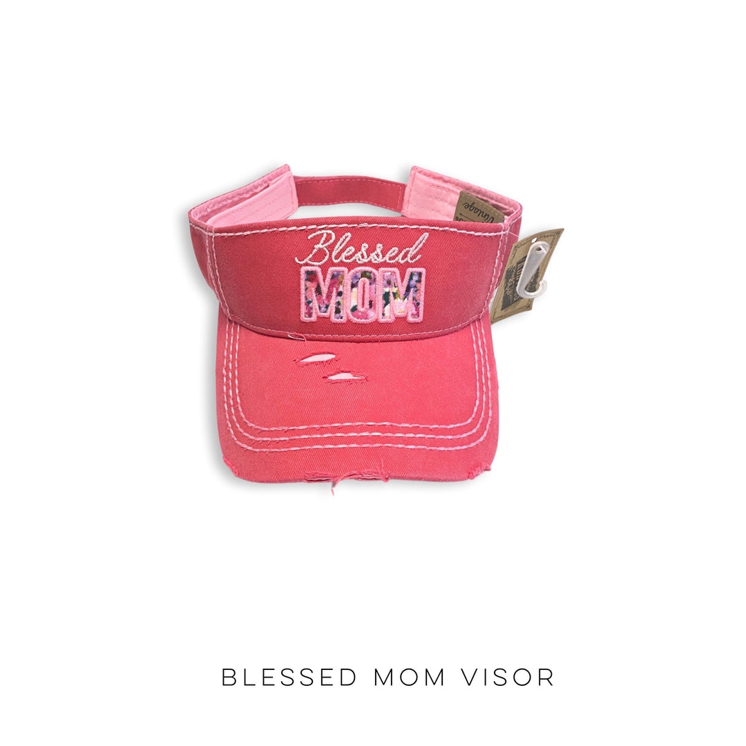 Blessed Mom Visor-YFW-Inspired by Justeen-Women's Clothing Boutique