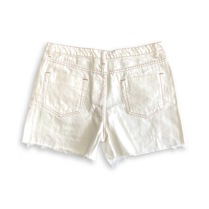 Heading to the Beach Denim Shorts-White Birch-Inspired by Justeen-Women's Clothing Boutique