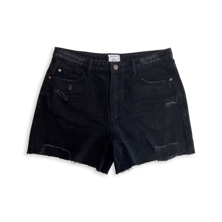 Think About It Black Denim Shorts-White Birch-Inspired by Justeen-Women's Clothing Boutique