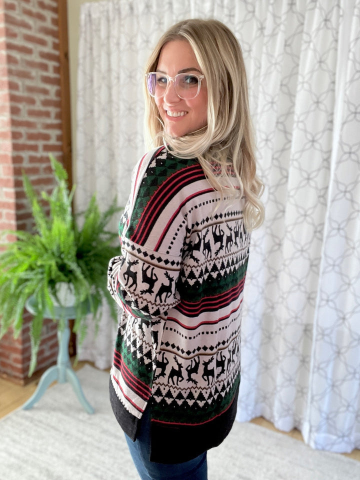 Reindeer on the Rooftop Sweater-Sew in Love-Inspired by Justeen-Women's Clothing Boutique