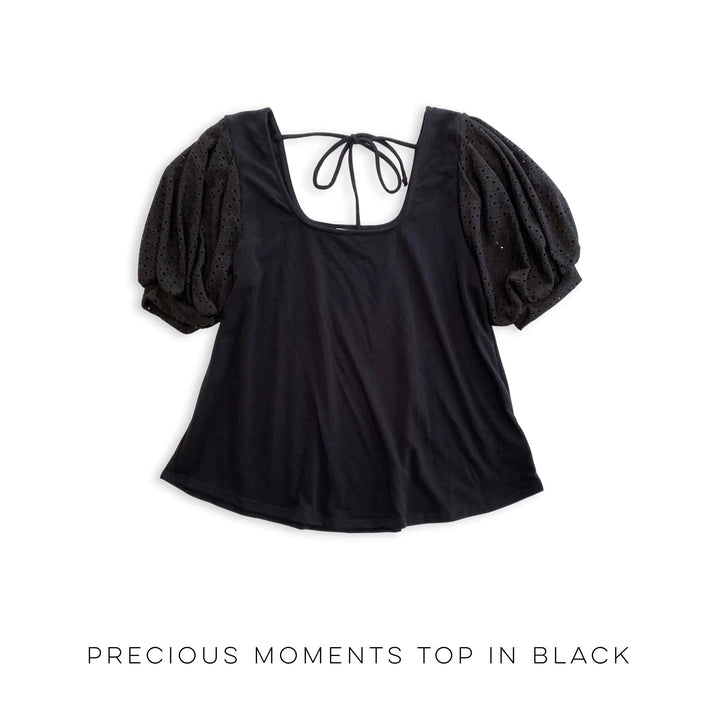 Precious Moments Top in Black-Emerald-Inspired by Justeen-Women's Clothing Boutique