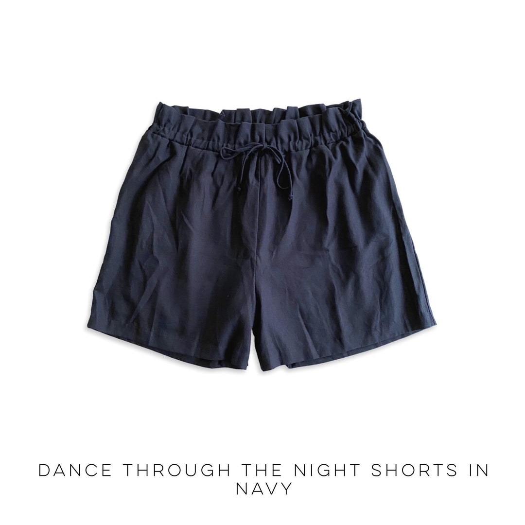 Dance through the Night Shorts in Navy-White Birch-Inspired by Justeen-Women's Clothing Boutique