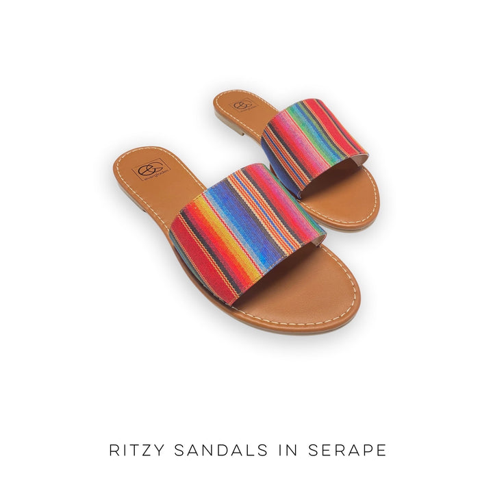 Ritzy Sandals in Serape-Miami Shoes-Inspired by Justeen-Women's Clothing Boutique