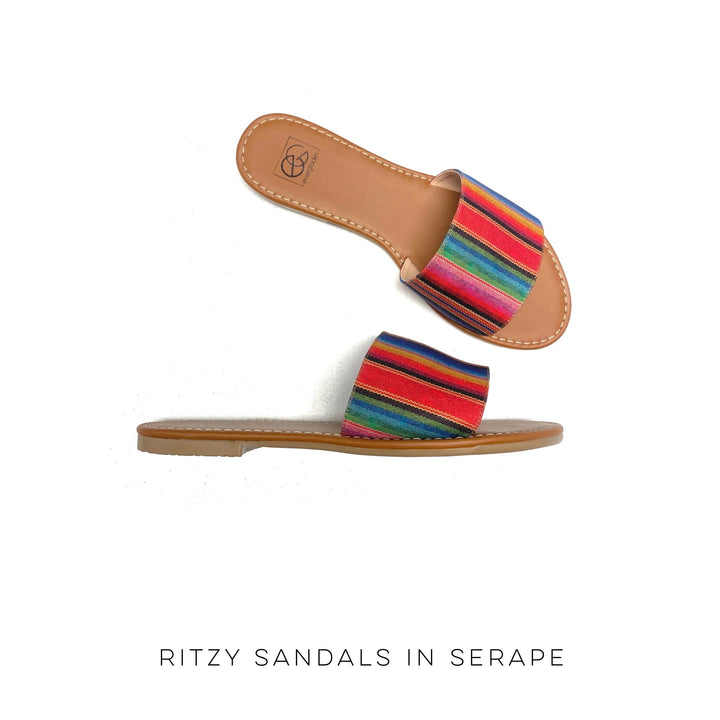 Ritzy Sandals in Serape-Miami Shoes-Inspired by Justeen-Women's Clothing Boutique