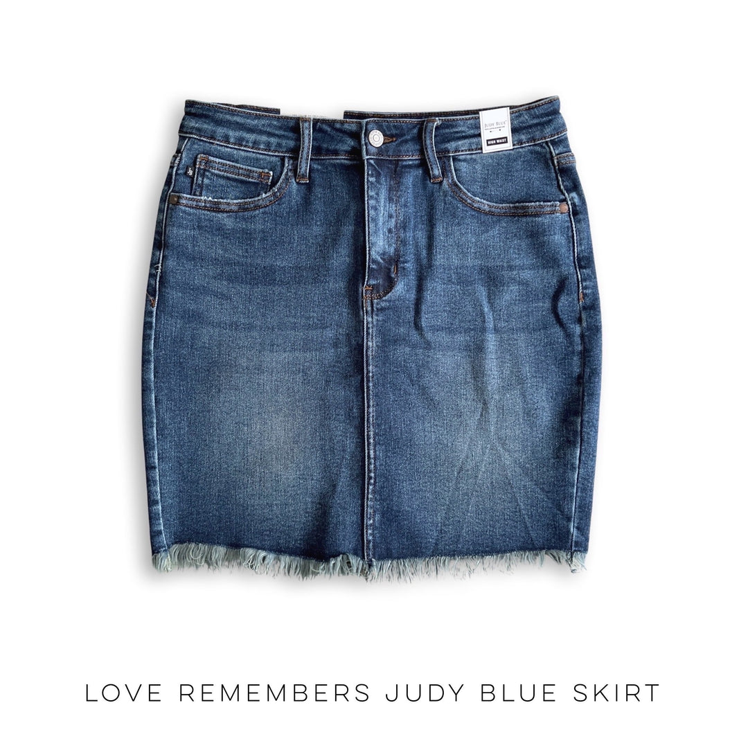 Love Remembers Judy Blue Skirt-judy blue-Inspired by Justeen-Women's Clothing Boutique