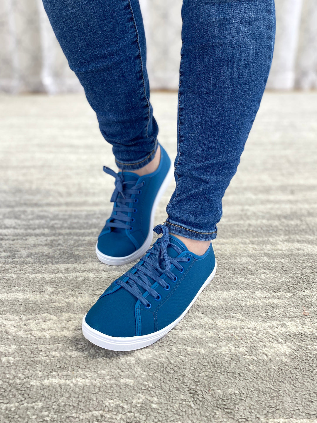 Free Spirit Sneakers in Blue-Enriko-Inspired by Justeen-Women's Clothing Boutique