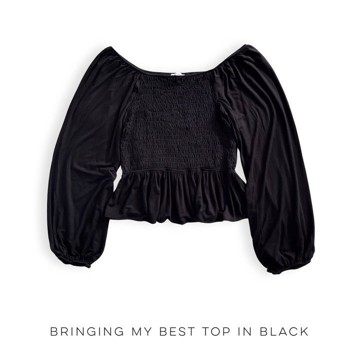 Bringing my Best Top in Black-White Birch-Inspired by Justeen-Women's Clothing Boutique