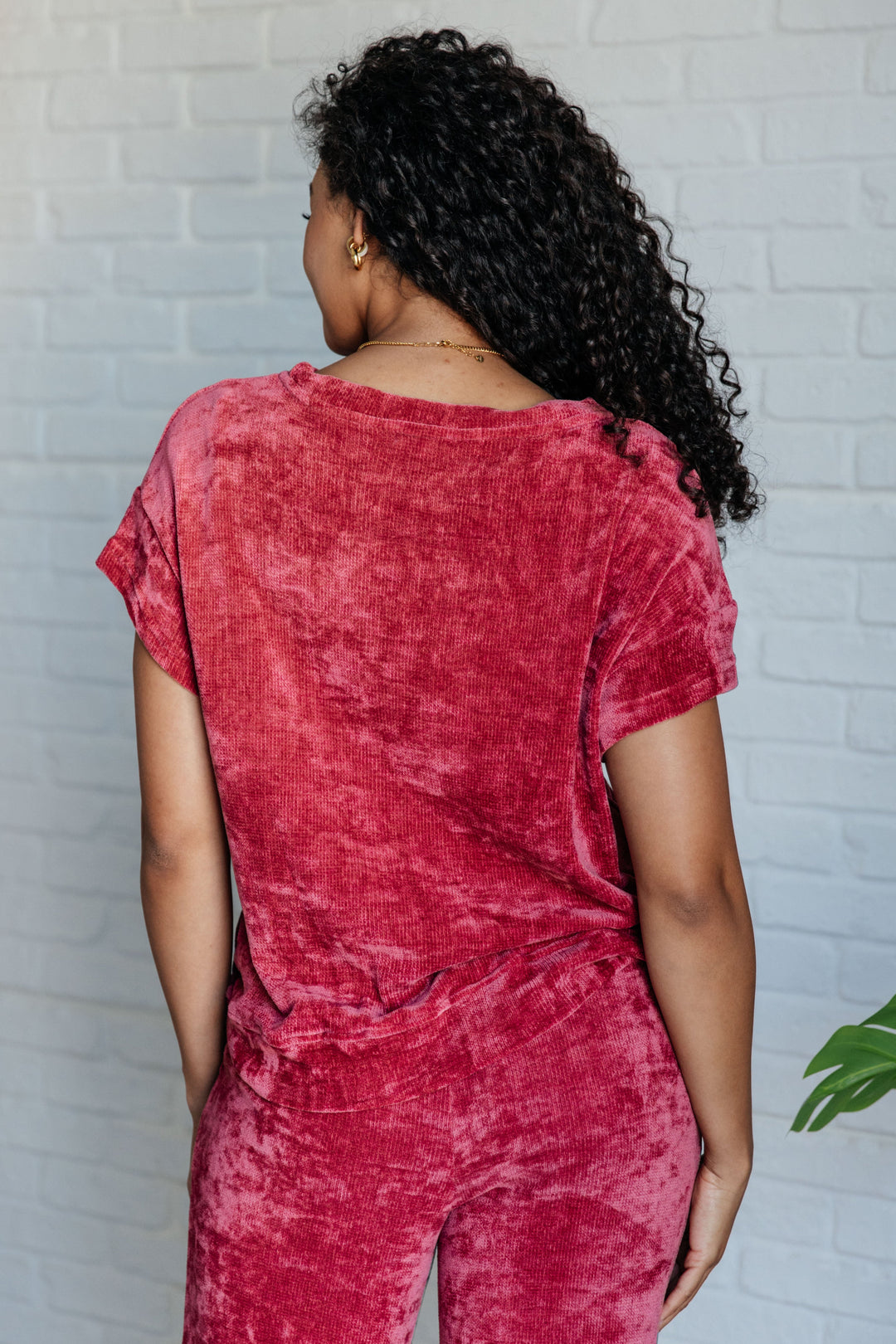 I Thought So Velour Set-Short Sleeve Tops-Inspired by Justeen-Women's Clothing Boutique