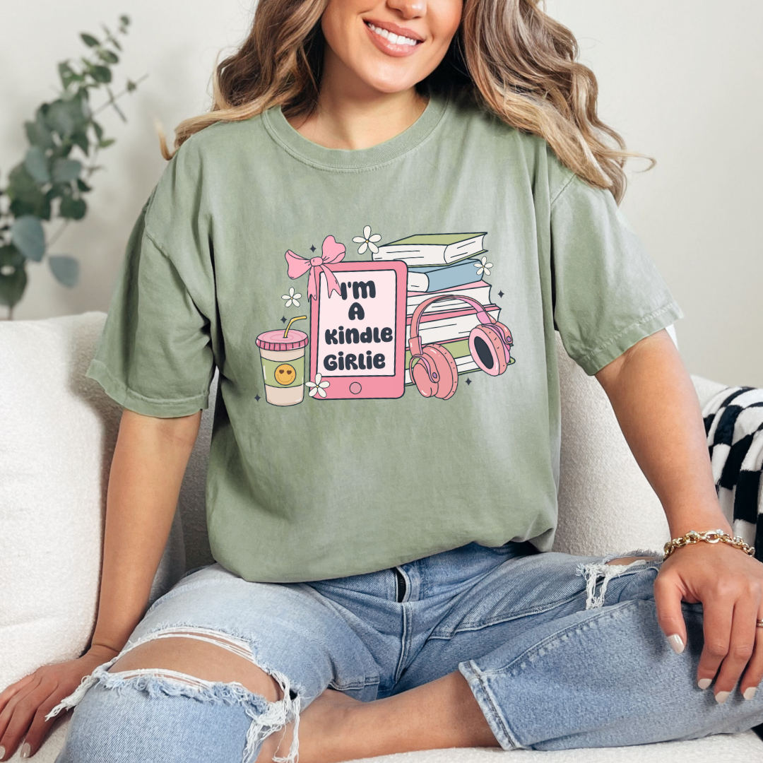 I'm a Kindle Girlie Graphic Tee-Womens-Inspired by Justeen-Women's Clothing Boutique