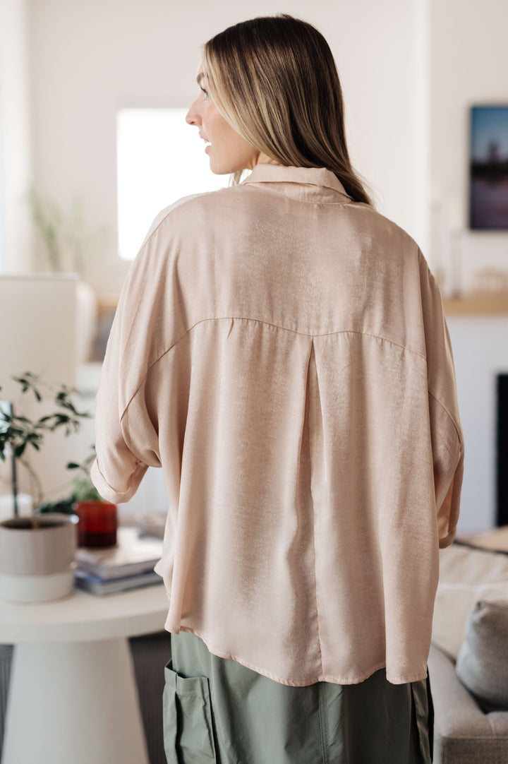 In Your Thoughts Oversized Dolman Sleeve Top in Champagne-110 Long Sleeve Tops-Inspired by Justeen-Women's Clothing Boutique