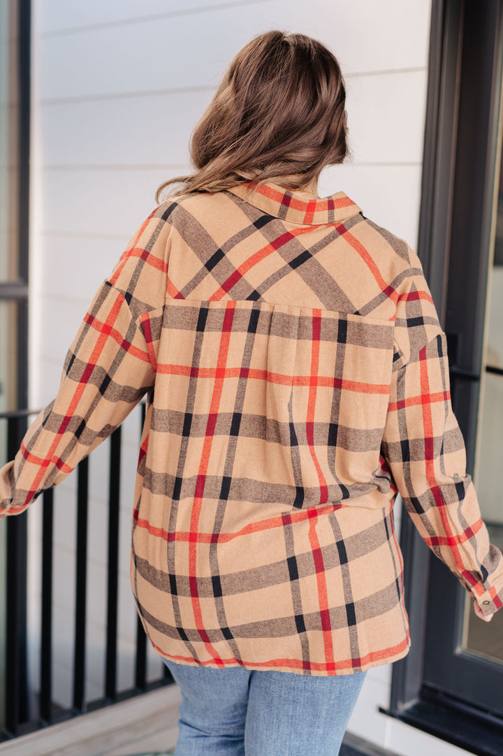 Is It Really Oversized Plaid Button Up-110 Long Sleeve Tops-Inspired by Justeen-Women's Clothing Boutique