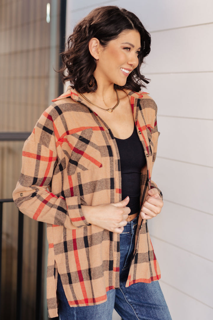 Is It Really Oversized Plaid Button Up-110 Long Sleeve Tops-Inspired by Justeen-Women's Clothing Boutique