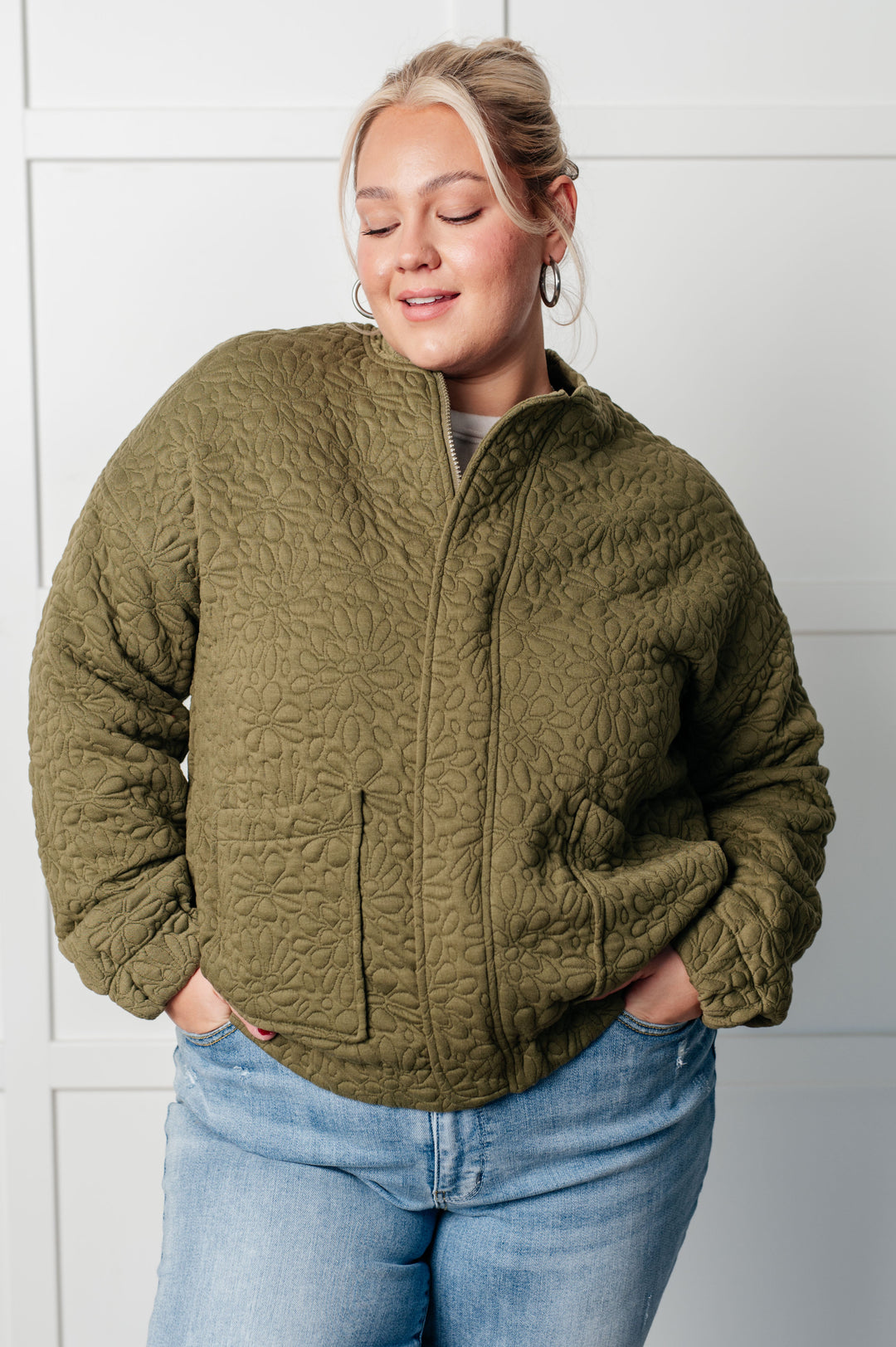 Jungle Explorer Quilted Zip Up Jacket-Outerwear-Inspired by Justeen-Women's Clothing Boutique