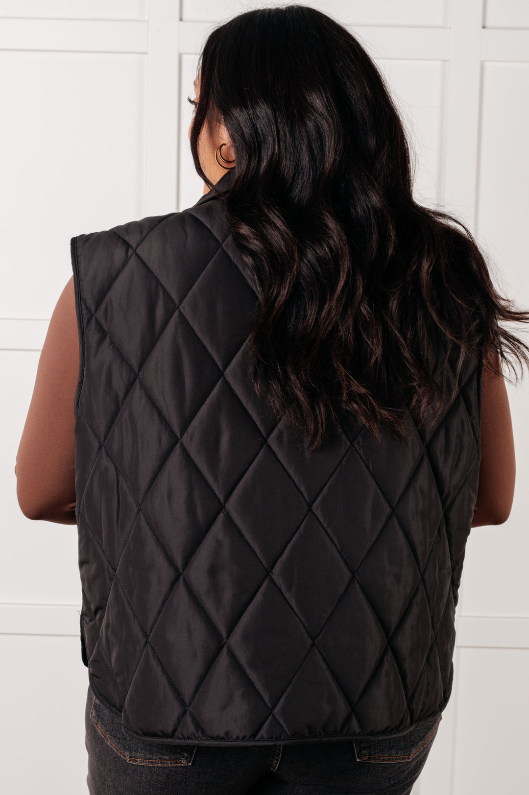 Layering Queen Quilted Puffer Vest in Black-Outerwear-Inspired by Justeen-Women's Clothing Boutique