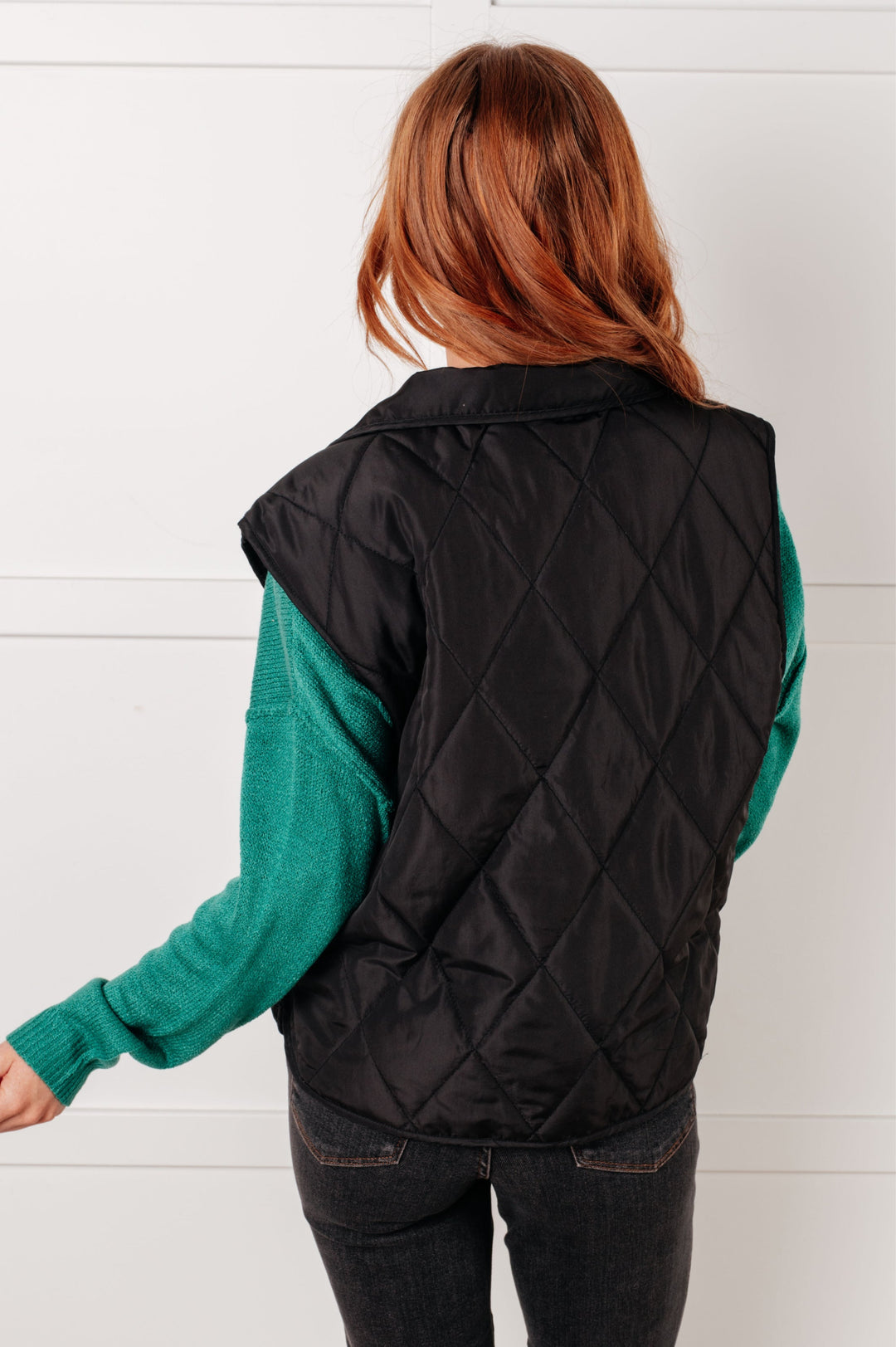 Layering Queen Quilted Puffer Vest in Black-Outerwear-Inspired by Justeen-Women's Clothing Boutique