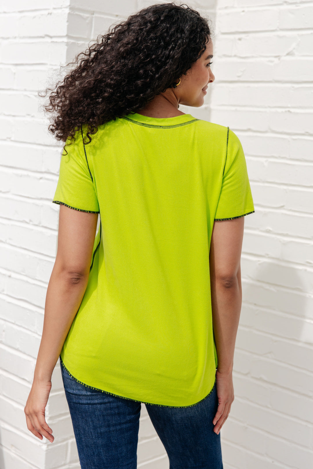 Lemons and Limes Contrast Top-Short Sleeve Dress-Inspired by Justeen-Women's Clothing Boutique