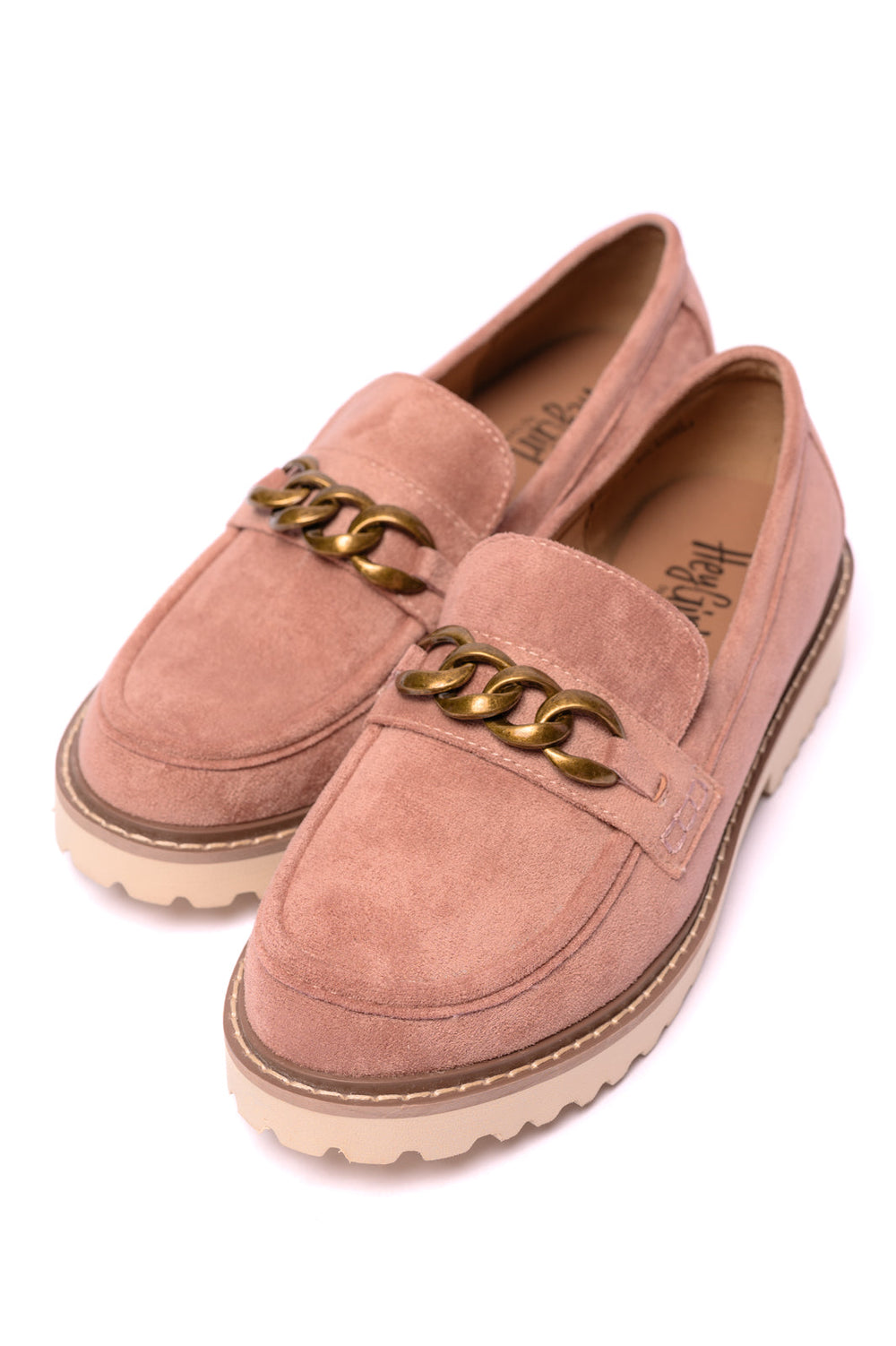 Literally Loafers in Blush Faux Suede-Shoes-Inspired by Justeen-Women's Clothing Boutique