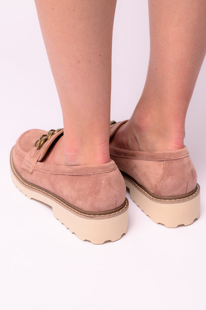 Literally Loafers in Blush Faux Suede-Shoes-Inspired by Justeen-Women's Clothing Boutique