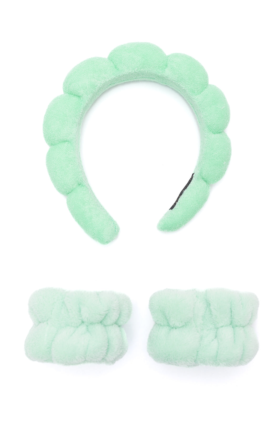 Lost in the Moment Headband and Wristband Set in Green-220 Beauty/Gift-Inspired by Justeen-Women's Clothing Boutique