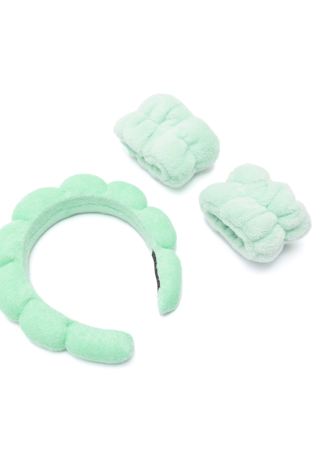 Lost in the Moment Headband and Wristband Set in Green-220 Beauty/Gift-Inspired by Justeen-Women's Clothing Boutique