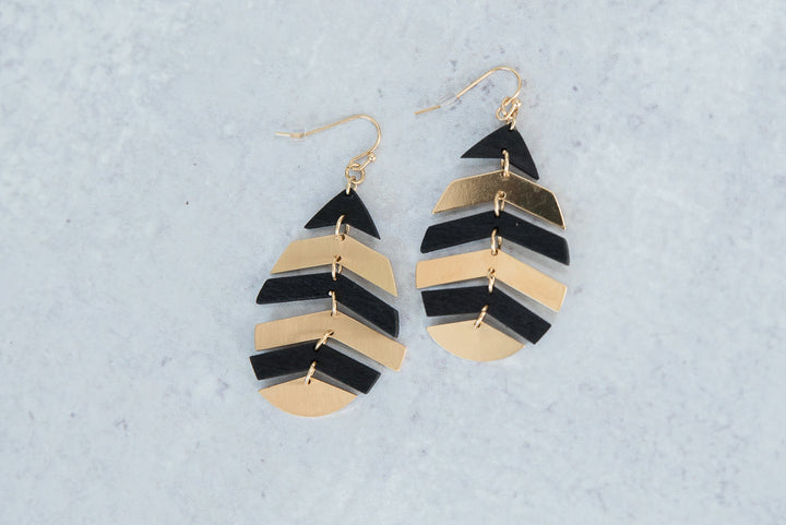 Here All Along Black Earrings-Urbanista-Inspired by Justeen-Women's Clothing Boutique