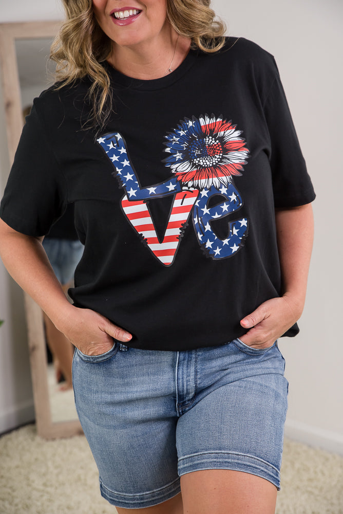 American Love Tee-BT Graphic Tee-Inspired by Justeen-Women's Clothing Boutique