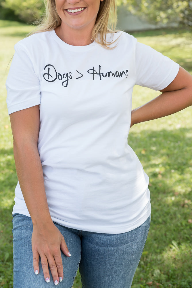 Dogs Over Humans Graphic Tee-BT Graphic Tee-Inspired by Justeen-Women's Clothing Boutique in Chicago, Illinois