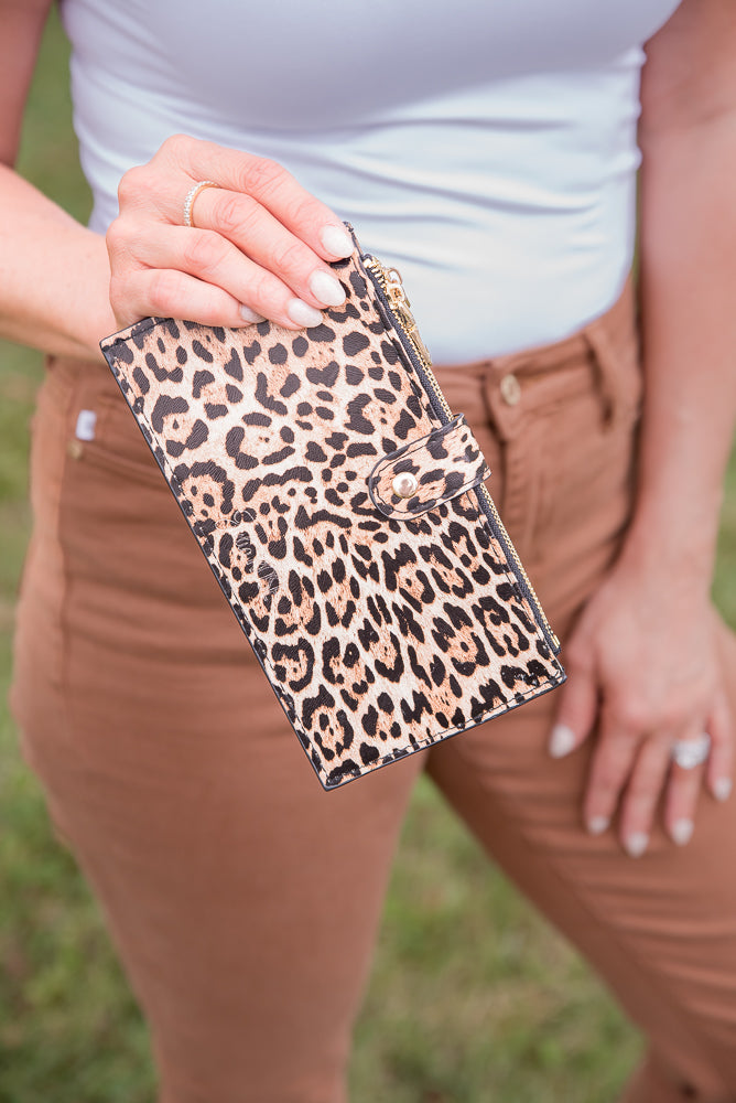 Rich Girl Wallet in Leopard-Julia Rose-Inspired by Justeen-Women's Clothing Boutique in Chicago, Illinois