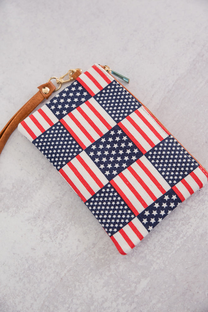 Stars & Stripes Wristlet-Urbanista-Inspired by Justeen-Women's Clothing Boutique