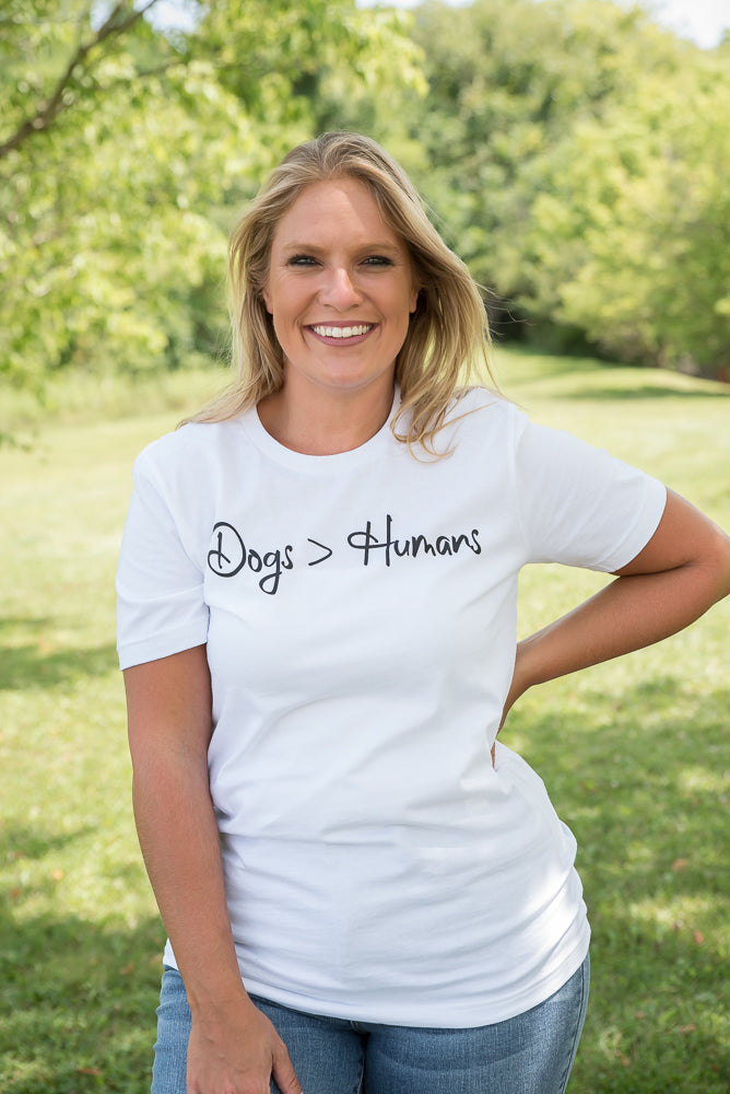 Dogs Over Humans Graphic Tee-BT Graphic Tee-Inspired by Justeen-Women's Clothing Boutique in Chicago, Illinois