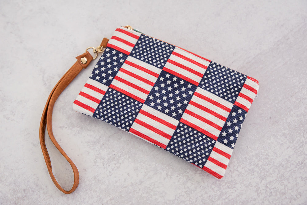 Stars & Stripes Wristlet-Urbanista-Inspired by Justeen-Women's Clothing Boutique