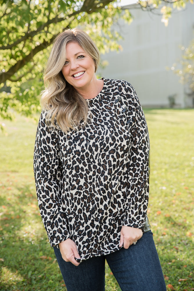 Southern Nights Top in Leopard-YFW-Inspired by Justeen-Women's Clothing Boutique in Chicago, Illinois