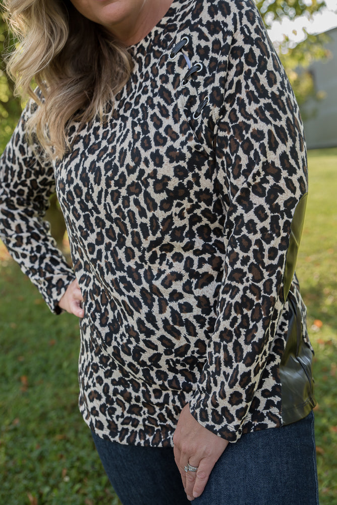 Southern Nights Top in Leopard-YFW-Inspired by Justeen-Women's Clothing Boutique