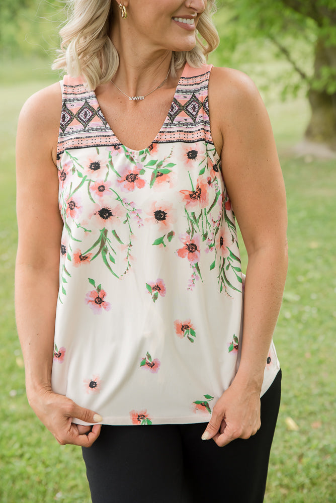 Good Day Sunshine Sleeveless Top-White Birch-Inspired by Justeen-Women's Clothing Boutique