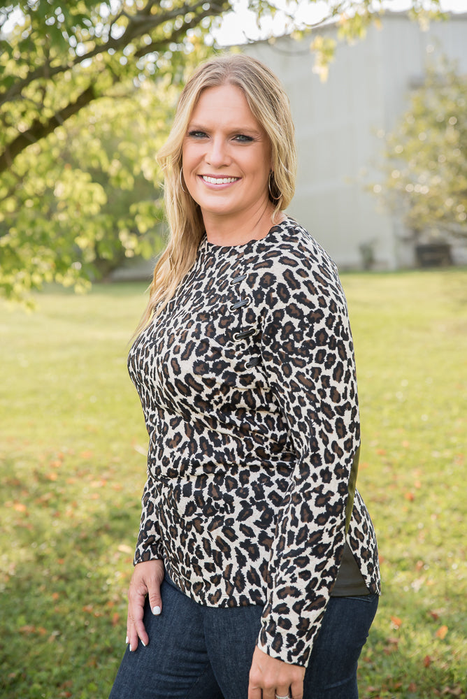 Southern Nights Top in Leopard-YFW-Inspired by Justeen-Women's Clothing Boutique