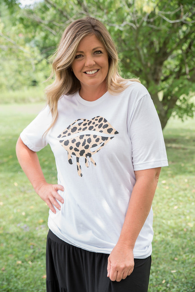Leopard Lips Graphic Tee-BT Graphic Tee-Inspired by Justeen-Women's Clothing Boutique in Chicago, Illinois