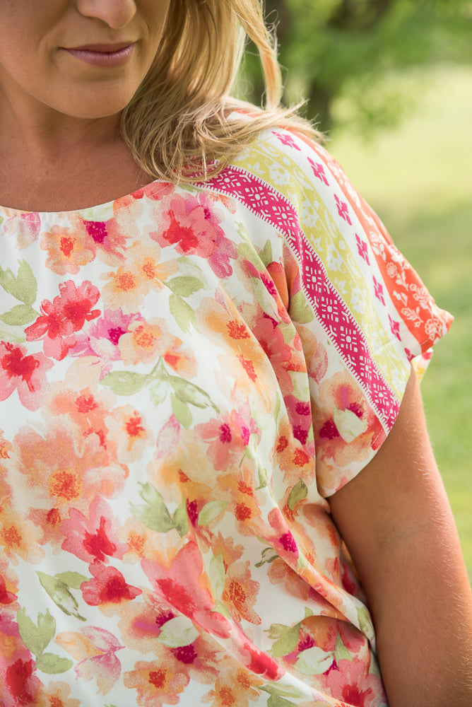 Bright Eyed Floral Top-White Birch-Inspired by Justeen-Women's Clothing Boutique