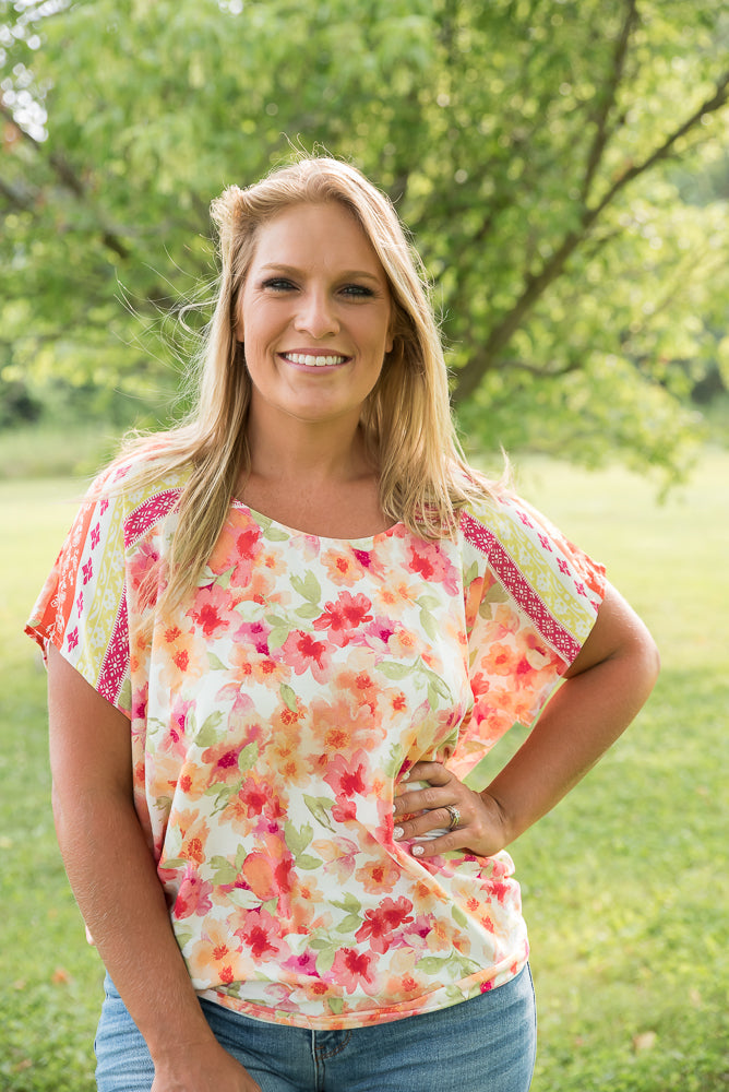 Bright Eyed Floral Top-White Birch-Inspired by Justeen-Women's Clothing Boutique