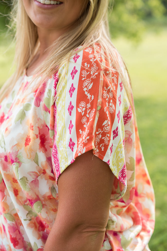 Bright Eyed Floral Top-White Birch-Inspired by Justeen-Women's Clothing Boutique