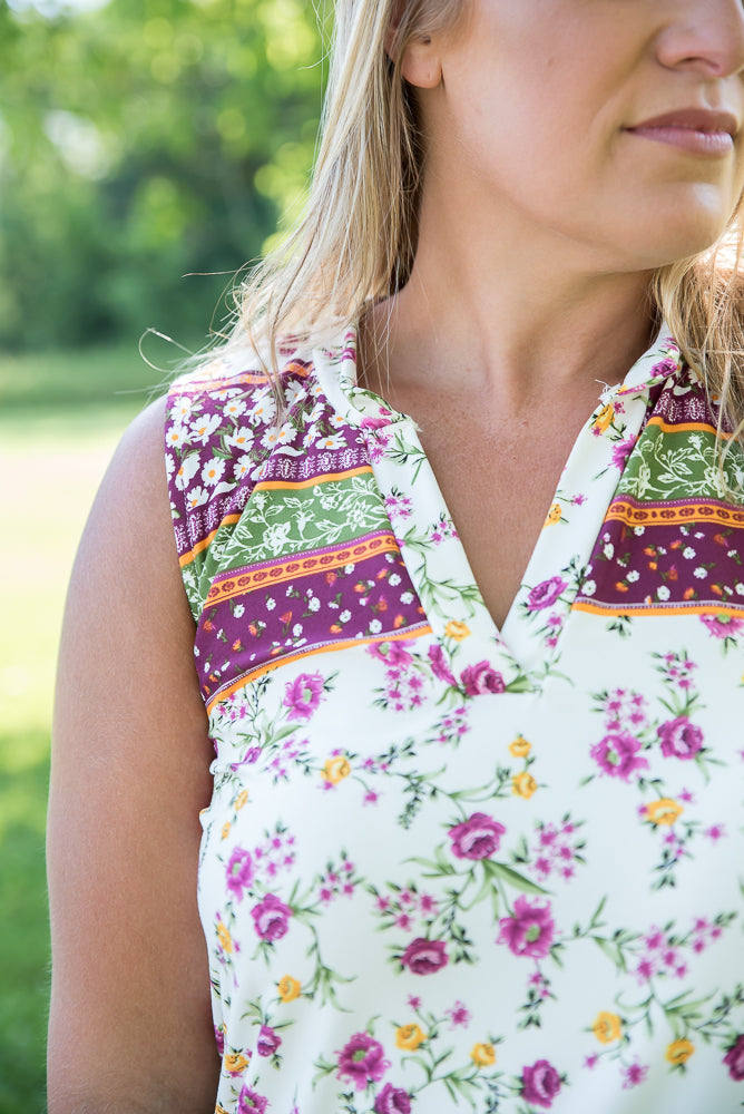 Splendid Days Sleeveless Top-White Birch-Inspired by Justeen-Women's Clothing Boutique