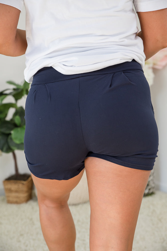 My Navy Harem Shorts-Boutique Only-Inspired by Justeen-Women's Clothing Boutique