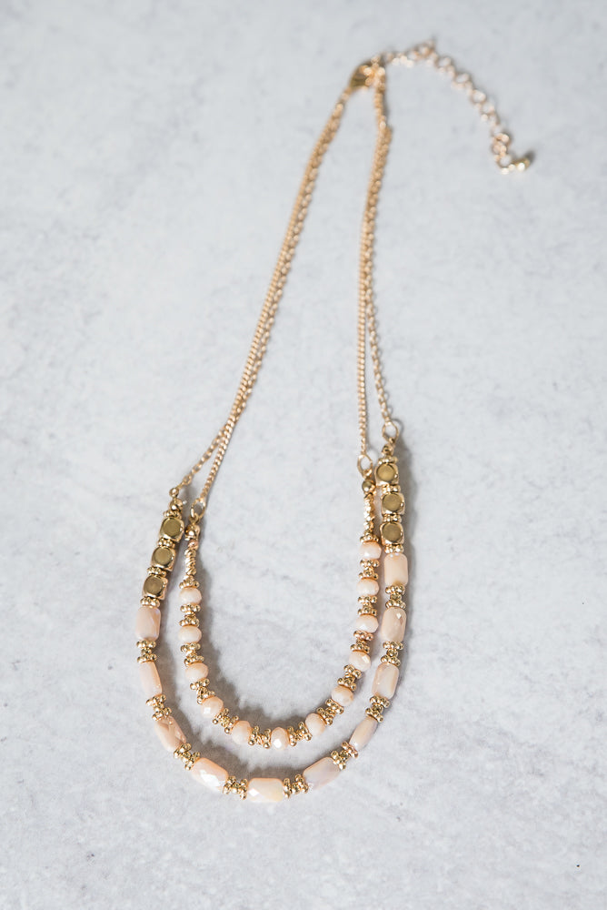 In the Moment Necklace in Nude-Urbanista-Inspired by Justeen-Women's Clothing Boutique