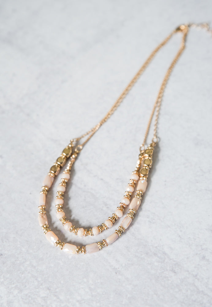 In the Moment Necklace in Nude-Urbanista-Inspired by Justeen-Women's Clothing Boutique