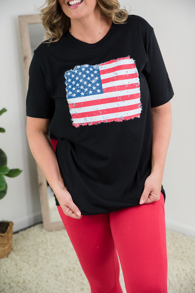 The American Flag Tee-BT Graphic Tee-Inspired by Justeen-Women's Clothing Boutique