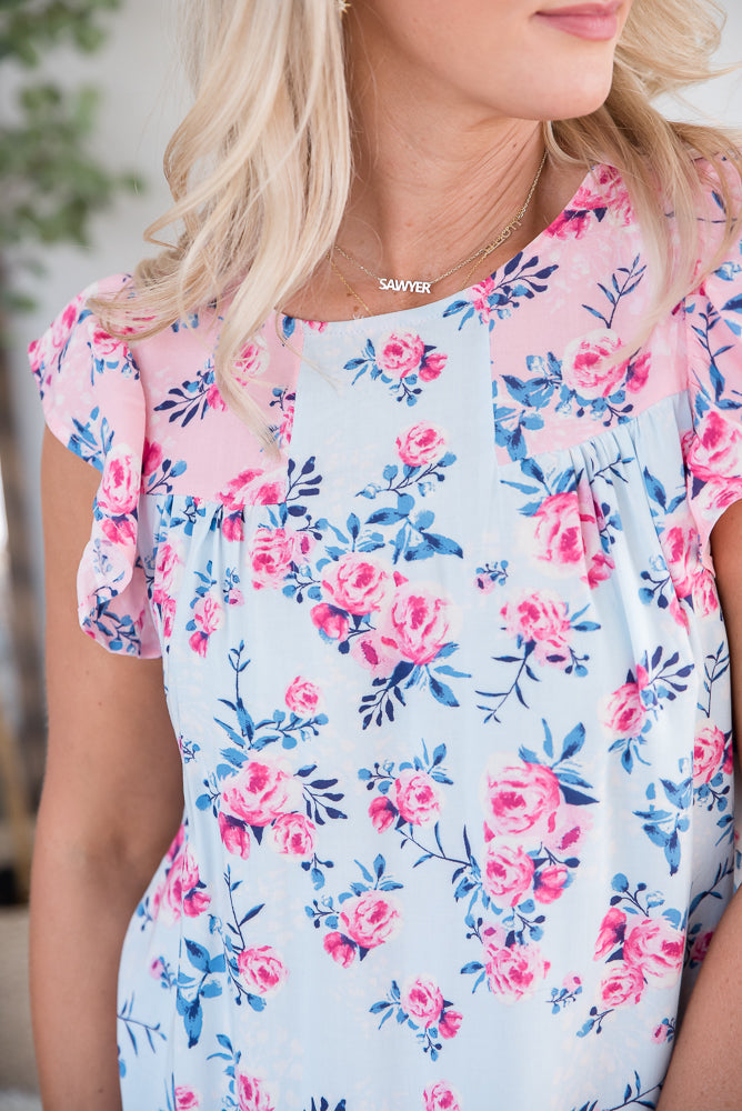 Sweet Florals Top-Andre by Unit-Inspired by Justeen-Women's Clothing Boutique