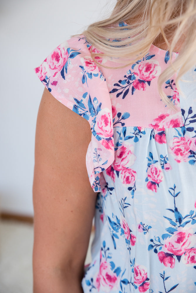 Sweet Florals Top-Andre by Unit-Inspired by Justeen-Women's Clothing Boutique