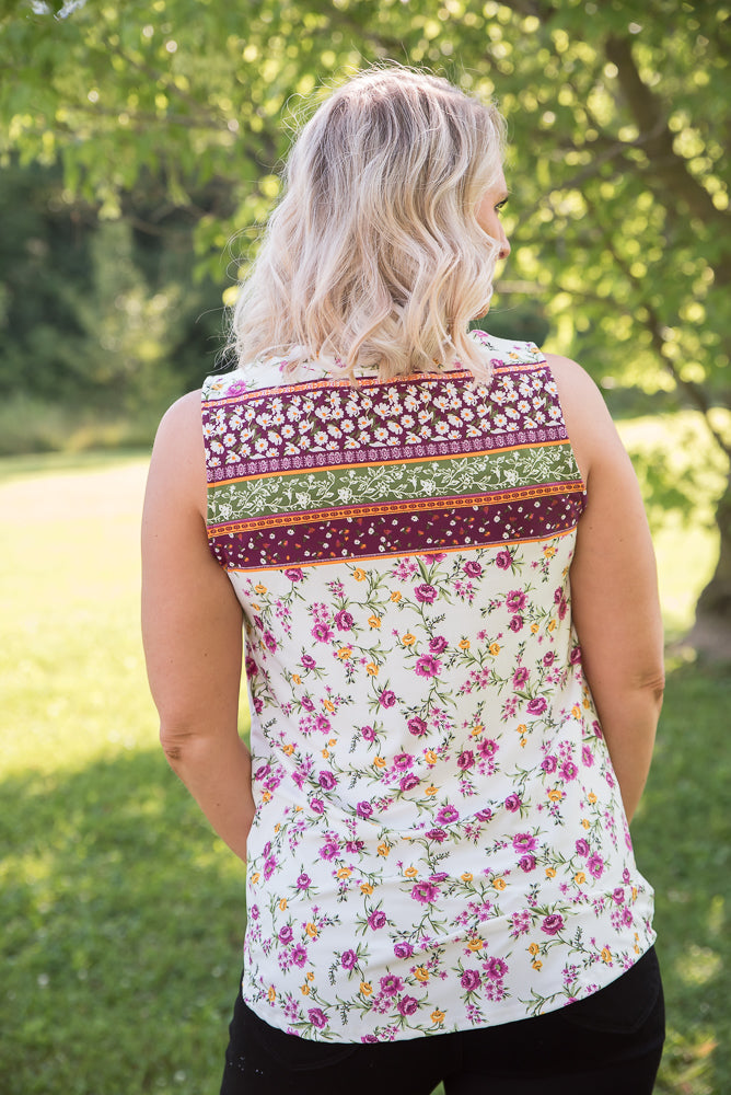 Splendid Days Sleeveless Top-White Birch-Inspired by Justeen-Women's Clothing Boutique