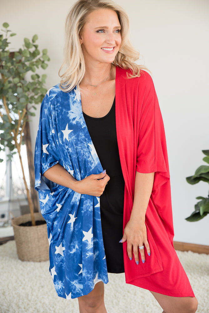 Stars of Liberty Cardigan-Heimish-Inspired by Justeen-Women's Clothing Boutique